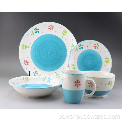 Popular Ceramic Christmas Design Painted Dinnerware